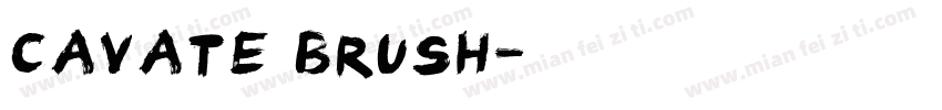 Cavate Brush字体转换
